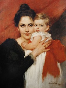 Maria Klemperer with her son, Otto