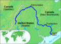 Upės žemėlapis