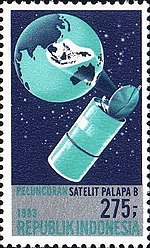 Thumbnail for File:Stamp of Indonesia - 1983 - Colnect 256002 - Launch of Palapa B Communications Satellite.jpeg