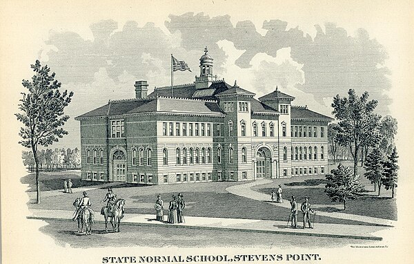 An early drawing of the campus