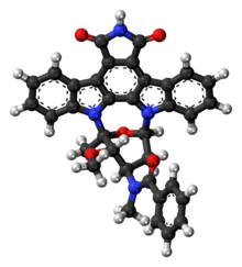 Bola-dan-stick model stauprimide molekul