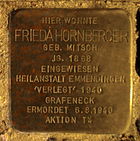 Stolpersteine in Ettlingen Frieda Hornberger Elisabethstr 13 (fcm).jpg