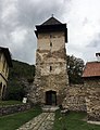 Stone tower on the monastery grounds