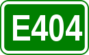 Zeichen der Europastraße 404