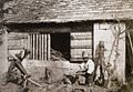 Beispiel für eine Talbotypie: Foto "Schreiner in Lacock" von 1842/43, Fotograf:William Henry Fox Talbot