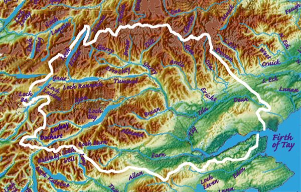 Catchment of the River Tay.