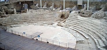 Theater of Caesaraugusta. Teatro Romano Cesaraugusta-vista desde arriba-3.jpg