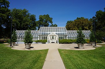 The Green House on the campus of Texas Woman's University in Denton, Texas