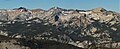 Red Peak (left). Gray Peak (center), Mount Clark (right). From northeast.