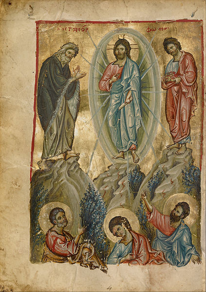 The full-page miniature of the Transfiguration is one of a series of illuminations representing events from Jesus' life in a Byzantine Gospel book. The feast of the Transfiguration is one of the twelve major holidays of the Byzantine church, which explains why the subject received a lavish, full-page miniature in this book.