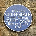 Thomas Chippendale's blue plaque - geograph.org.uk - 1937847 (cropped).jpg