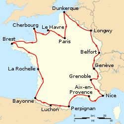 Tour de France 1913 map-fr.svg