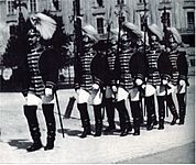 Soldados da guarda imperial.