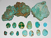 Semiprecious Gemstone: Nevada turquoise (1987) Turq mcGuin bunker.jpg