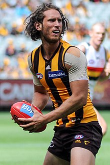 Vickery with Hawthorn in April 2017 Ty Vickery 2017.2.jpg