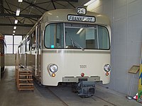 Stadtbahnwagen U1 im Verkehrsmuseum in Frankfurt-Schwanheim