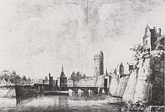 De Tolsteegpoort rond 1670.