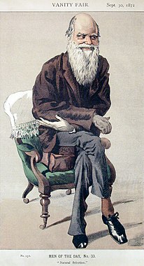 Charles Darwin by James Tissot in the 30 September 1871 issue