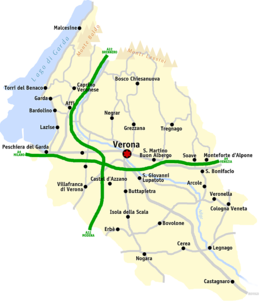 Kaart van Verona (VR)