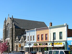 Downtown Vineland, New Jersey in Cumberland Co...