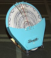 Vintage Biomate Handheld Biorhythm Calculator, Certified by the Japan Biorhythm Association, Circa 1970s (11574465133).jpg