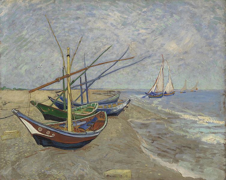 File:Vissersboten op het strand van Les Saintes-Maries-de-la-Mer - s0028V1962 - Van Gogh Museum.jpg
