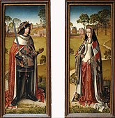 Philip the Fair and Joan the Mad in the gardens of the castle of Brussels, Master of Affligem, 1495–1506