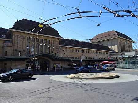 Vue ensemble gare de lausanne