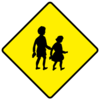 W141 School Ahead -Warning Sign Ireland.png