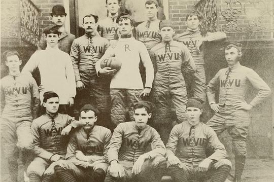 WVU's inaugural football team, 1891.