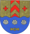 Coat of arms made of stones