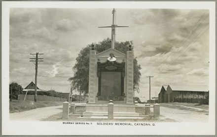 War memorial at Gayndah, circa 1950 War memorial at Gayndah, circa 1950.tiff