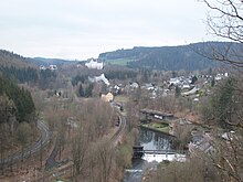 Weber-Hans-Felsen (Grießbach), Blick auf Scharfenstein