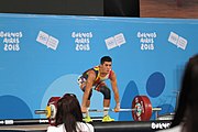 Deutsch: Gewichtheben bei den Olympischen Jugendspielen 2018; Tag 2, 10. Oktober 2018; Jungen 62 kg English: Weightlifting at the 2018 Summer Youth Olympics at 8 October 2018 – Boys' 62 kg