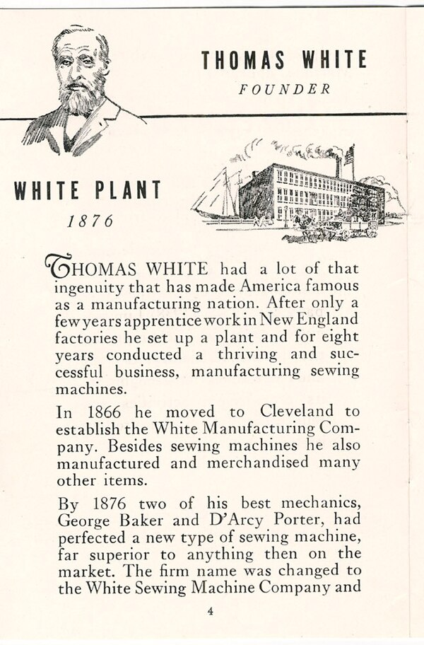 White Sewing Machine Company 1941 company book