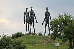 Crna Cuprija, monument to the victims of the Novi Sad raid, near Zabalj. Wiki.Vojvodina IV Spomen-kompleks Crna Cuprija 349.jpg