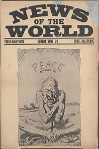 Wilhelm II News of the World caricature June 1919 by William Orpen.jpg