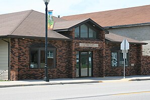 Woodward Library, the only parish in the township