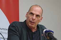 Yanis Varoufakis at press conference, Athens 2019 1