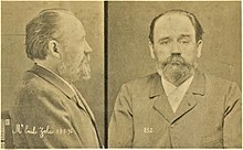 Fotografía antropométrica de Émile Zola en el momento de su proceso