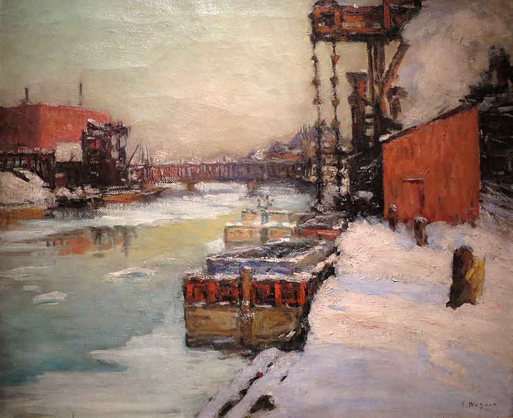 File:'Delaware Canal' by Fred Wagner, by 1926, Reading Public Museum.JPG