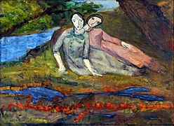 Les deux amies - Marie Bermond - Musée des Beaux-Arts de Gaillac