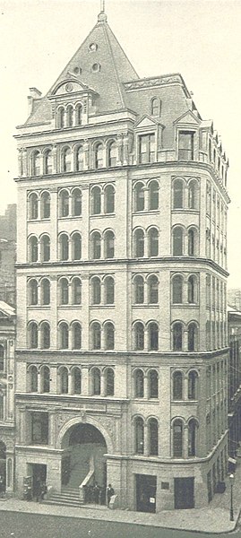 File:(King1893NYC) pg848 MORTIMER BUILDING. WALL STREET, SOUTH SIDE, CORNER OF NEW STREET (cropped).jpg