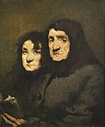 Mère et fille ( Mother and daughter) by Augustin Théodule Ribot