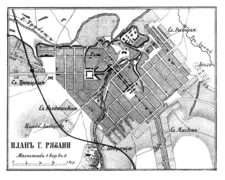 План Рязани 1871 года
