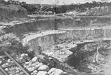 Строительство канала в 1885 году