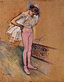 Танцовщица ,поправляющая трико. Анри де Тулуз-Лотрек.jpg