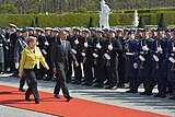 05/2016: Empfang mit militärischen Ehren für US-Präsident Barack Obama durch Bundeskanzlerin Angela Merkel vor dem Schloss Herrenhausen