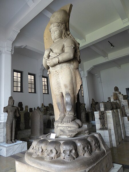 A statue believed to be Adityawarman, founder of a Minangkabau kingdom.