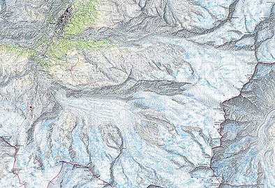 swisstopo map of Zermatt and Gornergrat